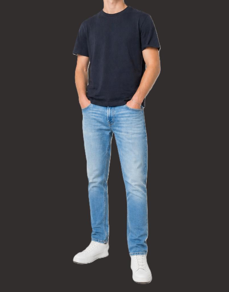 7 For All Mankind “Ronnie” jeans maat W34 (M/L), 7 For All Mankind, Blauw, Ophalen of Verzenden, Zo goed als nieuw