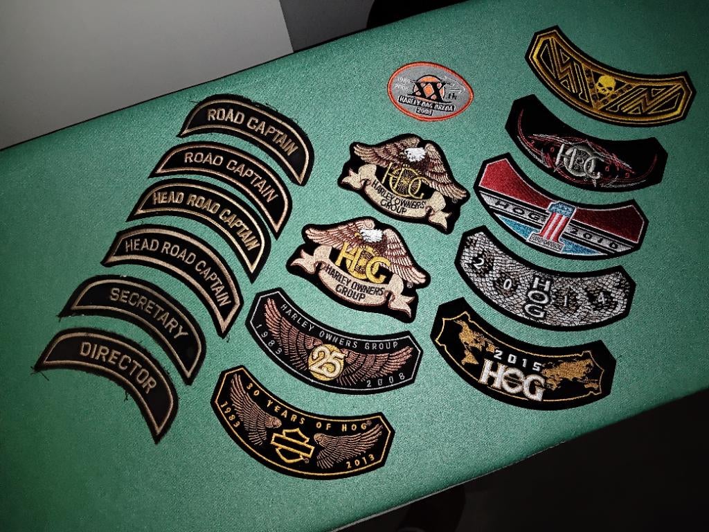 Harley emblemen, Ophalen of Verzenden, Gebruikt