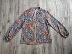 Prachtige gekleurde blouse met bijzondere print, maat M., Maat 38/40 (M), Ophalen of Verzenden, Onb, Onb