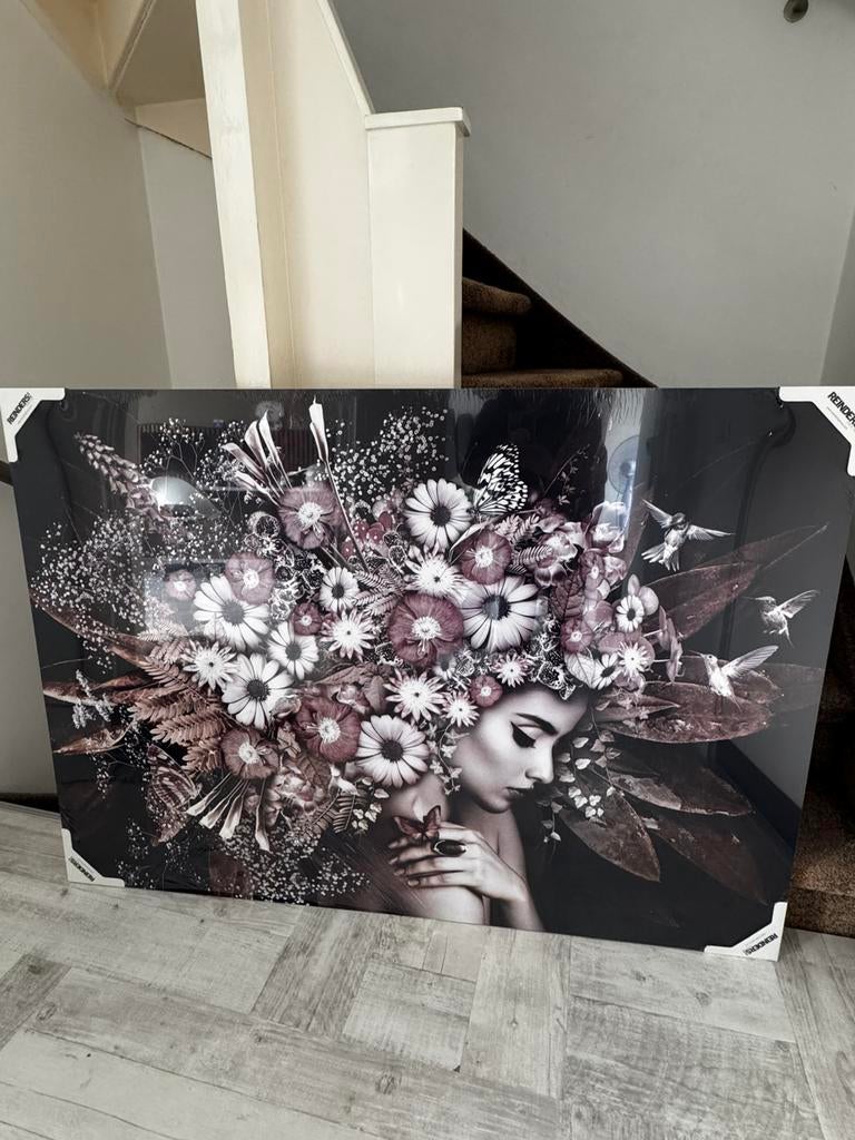 Reinders Explosion schilderij op paneel, Ophalen, Nieuw, 125 cm of meer, Schilderij