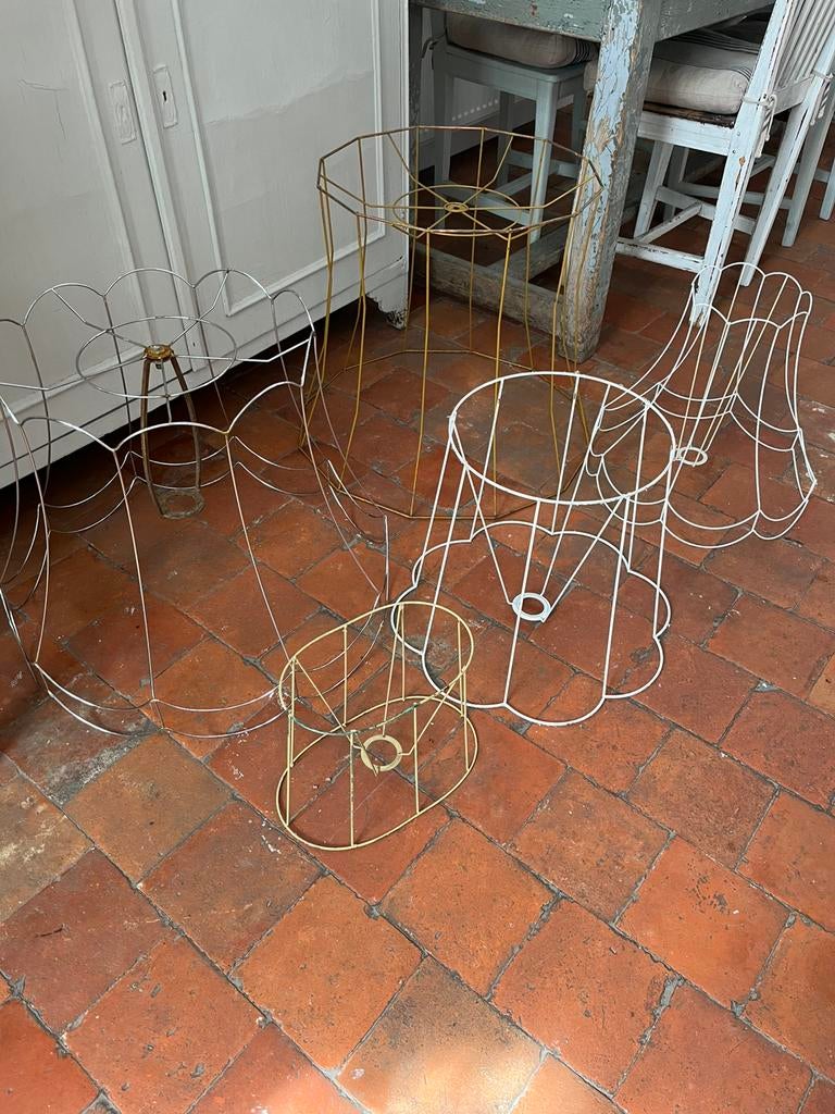 VINTAGE LAMPENKAP FRAMES DRAAD MODEL VEEL KEUZE LAMP, Huis en Inrichting, Lampen | Lampenkappen, Ophalen of Verzenden, Zo goed als nieuw