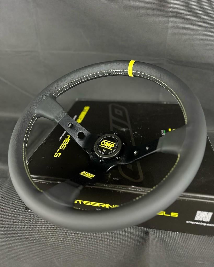 OMP Corsica Liscio 350mm Sportstuur stuur Racestuur leder