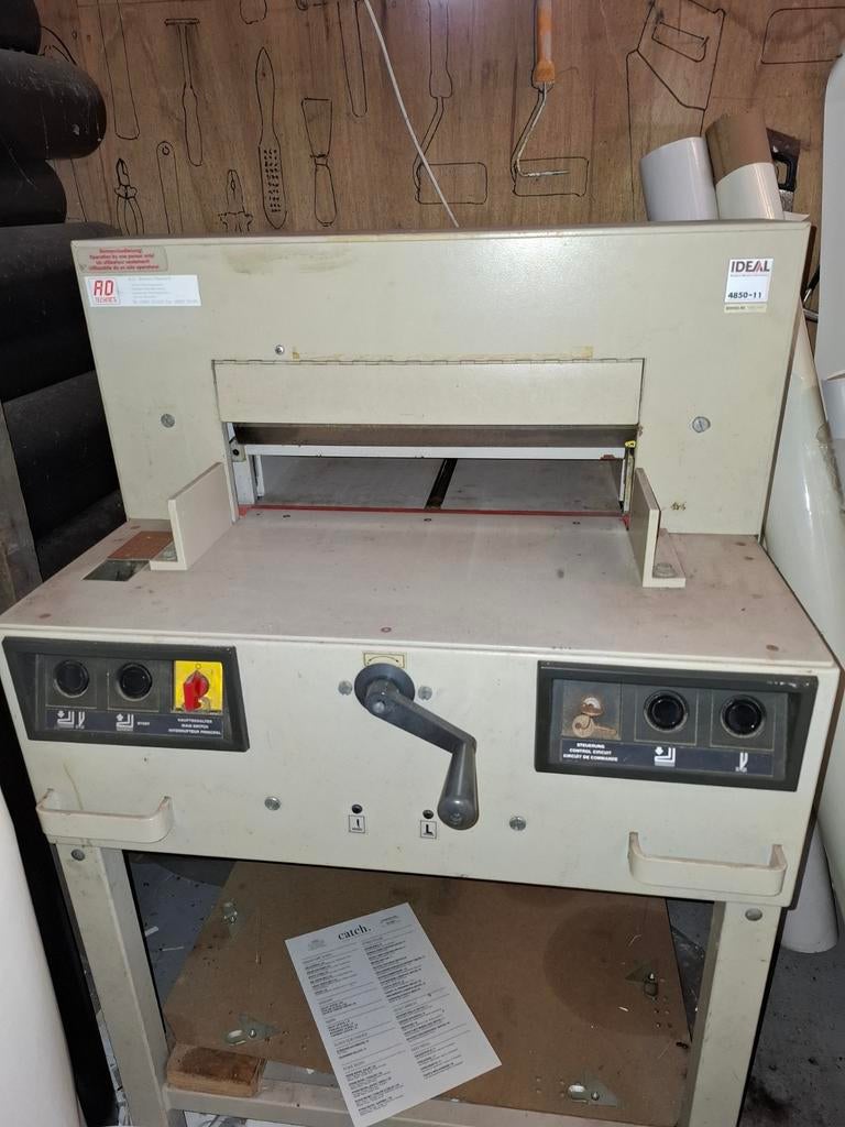 Ideal 4850-11 papiersnijder - Professionele snijmachine, Diversen, Ophalen
