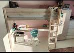 Flexa Hoogslaper/Bed met Bureau - Meegroeibed, Ophalen, Gebruikt, Hoogslaper