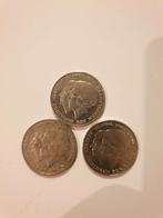 0134 nederland 3 x 2 1/2 gulden dubbele kop, Postzegels en Munten, Munten | Nederland, Verzenden, Koningin Beatrix, 1 gulden