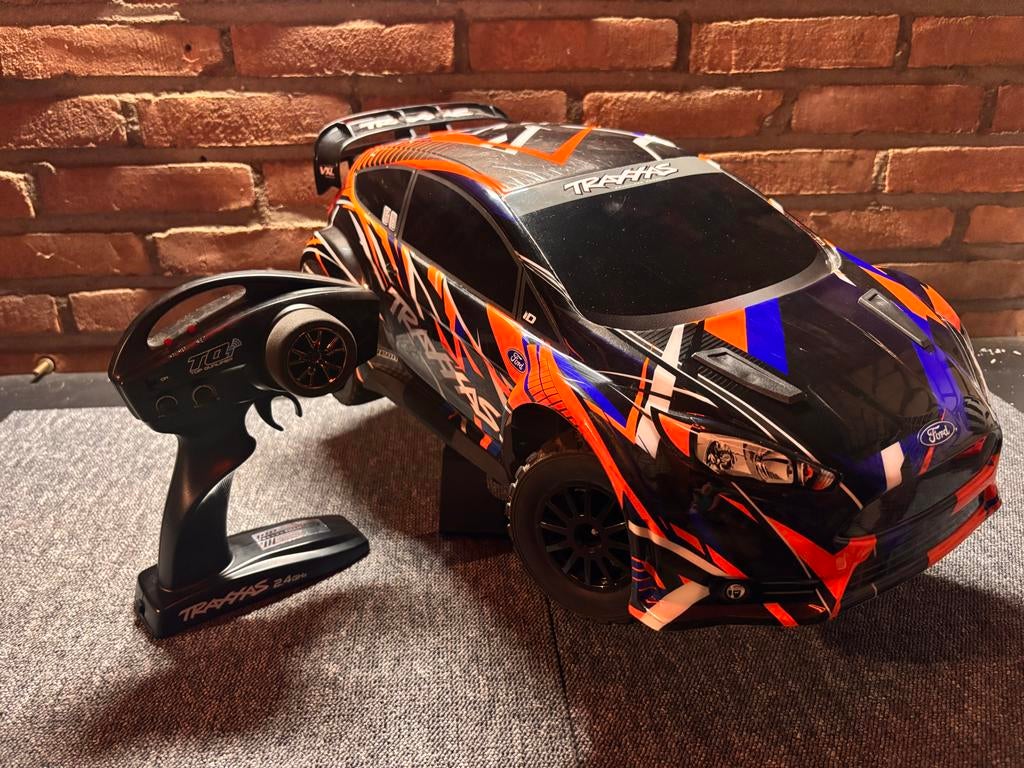 Traxxas Ford Fiesta VXL Rally ST + UPGRADES (€240), Hobby en Vrije tijd, Modelbouw | Auto's en Voertuigen, Overige merken, Gebruikt