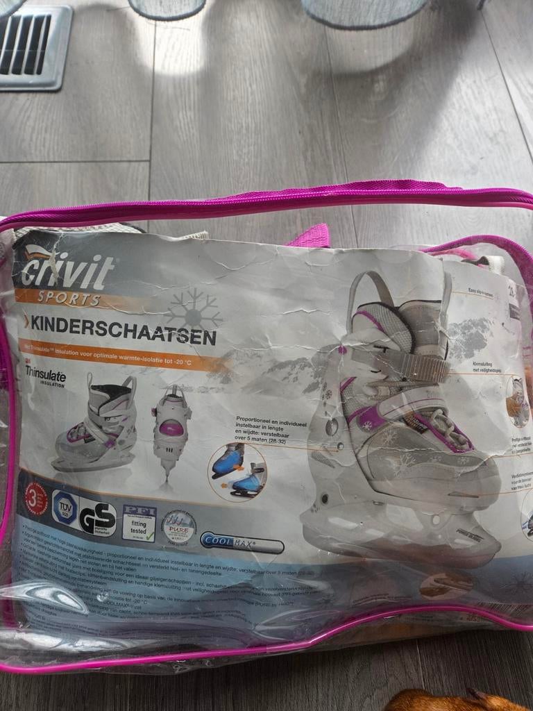 Crivit Kinderschaatsen verstelbaar maat 28-32, Gebruikt, Overige typen, Ophalen, Overige merken