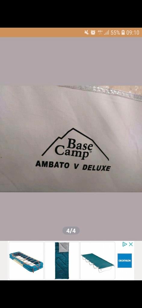 Base Camp Ambato V Deluxe tunneltent, Ophalen, Gebruikt, Tot en met 5