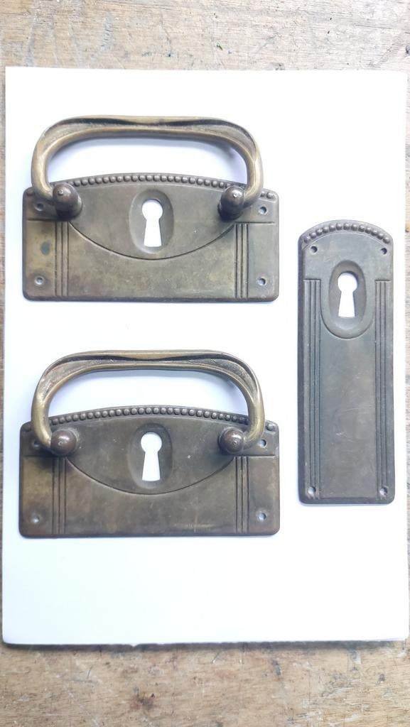 Deurgreep, Retro deurgrepen Kit Chinese stijl Antieke koperen poort Handgreep Meubels Hardware Deurtoebehoren Geschikt voor kasten, dressoirs, kleerkasten, kasten, kasten