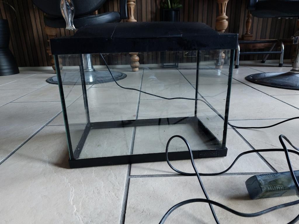 nano klein aquarium, Ophalen, Inclusief deksel, Zo goed als nieuw, Leeg aquarium