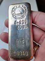 zilveren baar 250 gram, Postzegels en Munten, Edelmetalen en Baren, Ophalen of Verzenden, Zilver