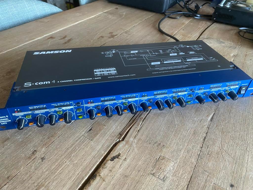 Samson S COM4 - 4-kanaals compressor / limiter / gate, Ophalen of Verzenden, Nvt, Nvt, Nvt