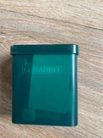 Scrabble Klein Reisformaat met Dobbelstenen en Zandloper, Ophalen of Verzenden, Gebruikt, Overige typen