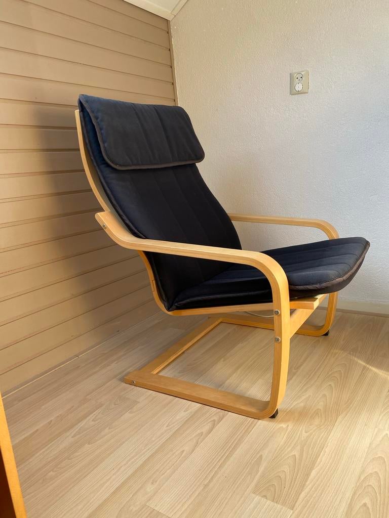 Ikea Poäng stoel, Ophalen, Gebruikt, Zwart, Eén