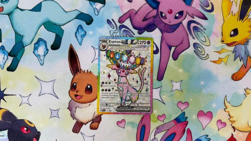 Pokemon Espeon EX 175 SVP PROMO, Hobby en Vrije tijd, Verzamelkaartspellen | Pokémon, Ophalen of Verzenden, Zo goed als nieuw