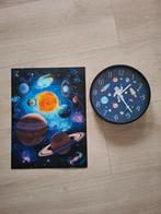 Ruimte klok en poster, Kinderen en Baby's, Kinderkamer | Inrichting en Decoratie, Ophalen of Verzenden, Wanddecoratie