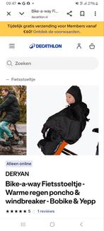 Bobike Bike-a-way wind/regenpak voor fietsstoeltje, Ophalen of Verzenden, Gebruikt, Bobike