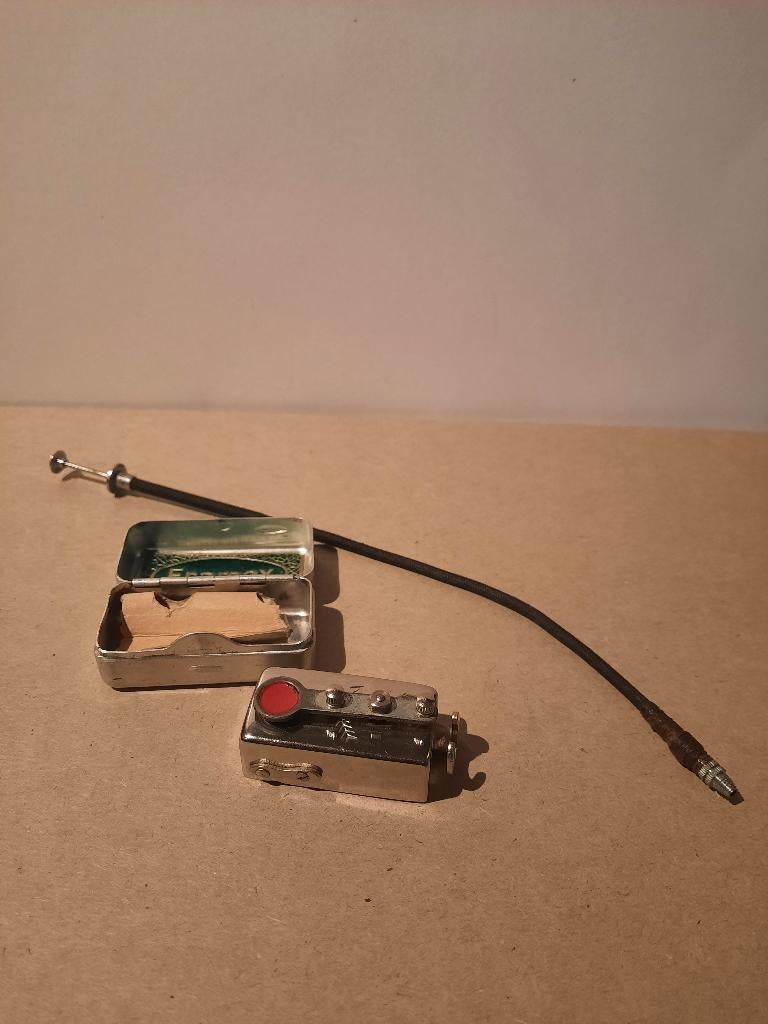 Vintage Autoknips framex zelfontspanner met doosje, Ophalen of Verzenden, Gebruikt, Compact, Overige Merken
