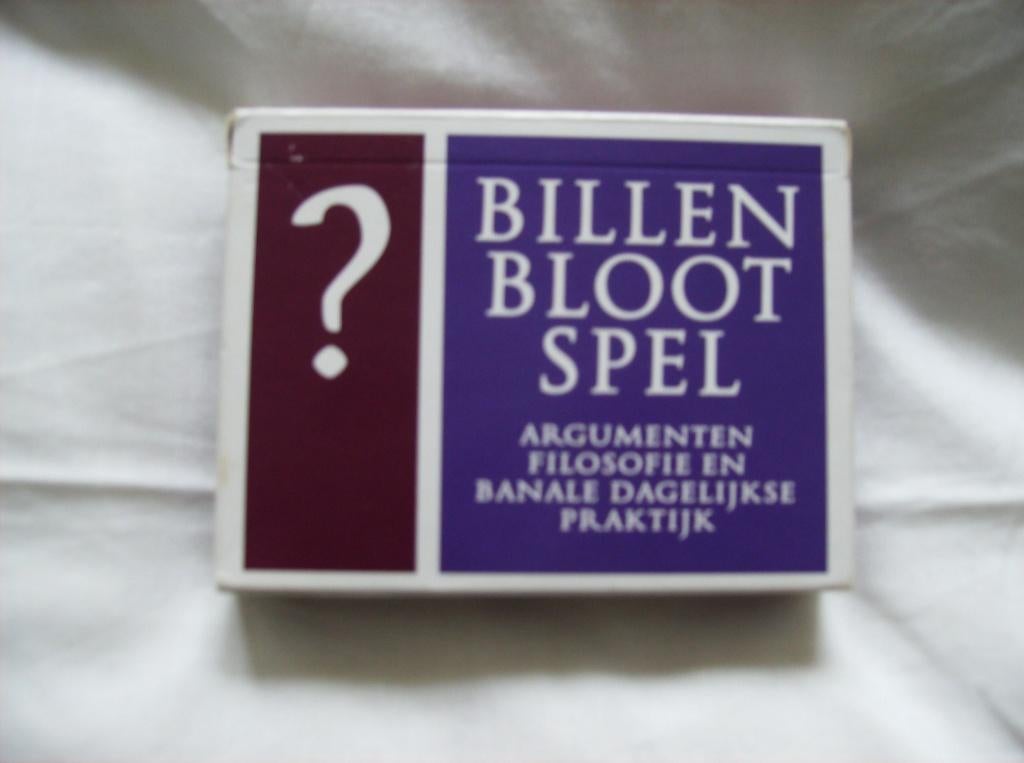 BILLEN BLOOT SPELARGUMENT,FILOSOFIE DAGELIJKSE PRAKTIJK, Ophalen of Verzenden, Zo goed als nieuw, Spiritualiteit algemeen, Overige typen