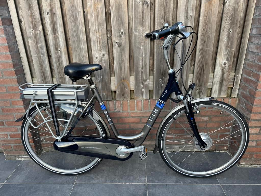 Rih Omega Elektrische fiets D54cm 28inch ZGAN!, Fietsen en Brommers, Elektrische fietsen, 51 tot 55 cm, Ophalen, Zo goed als nieuw