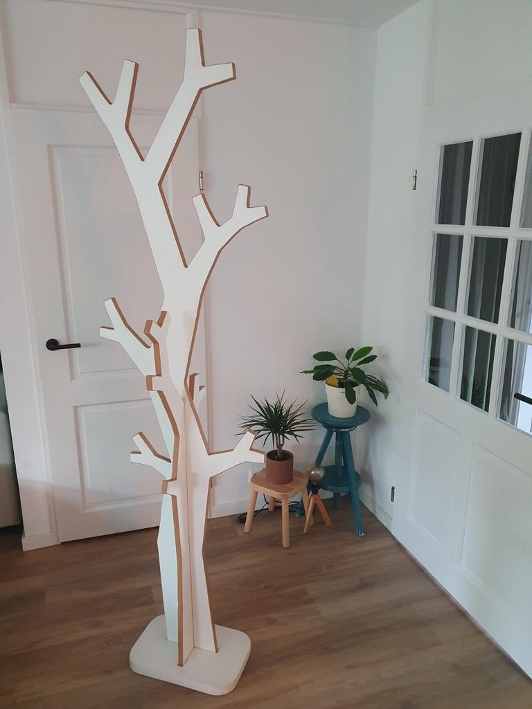 Leuke boom kapstok, Ophalen, Gebruikt, Hout, Wandkapstok