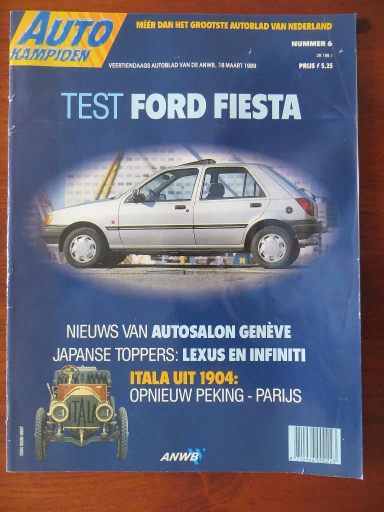 Autokampioen 6 1989 Lexus, Infiniti, Fiesta, Montego, MG B, Ophalen of Verzenden, Zo goed als nieuw, Overige merken