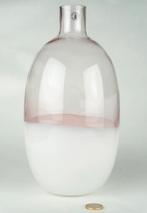 Ikea Formlig vaas glas, roze / wit, Ikea, Ophalen of Verzenden, Zo goed als nieuw, Nvt