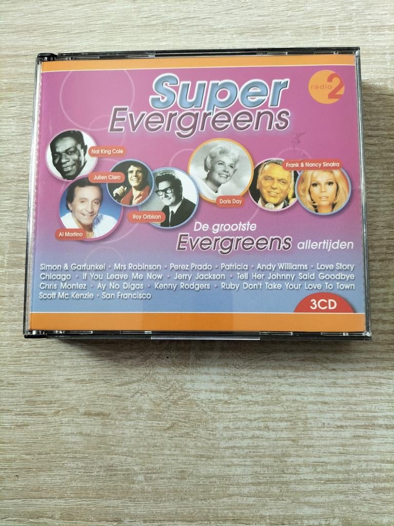 Super evergreens 3 cd box, Ophalen of Verzenden, Pop