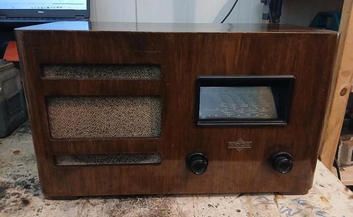 Nora Largo W06 vintage radio antiek retro 1936 1937 art deco, Antiek en Kunst, Antiek | Tv's en Audio, Ophalen