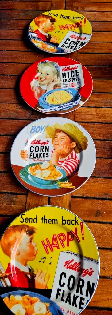 Origineel KELLOGG'S cornflakes Collector Plates, Huis en Inrichting, Ophalen of Verzenden, Zo goed als nieuw
