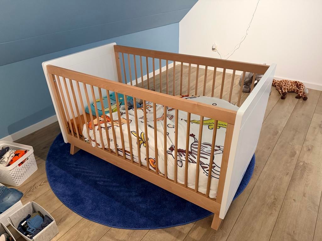 Ledikant Bopita Lisa compleet, Kinderen en Baby's, Ophalen, Gebruikt, 70 tot 85 cm, Lattenbodem