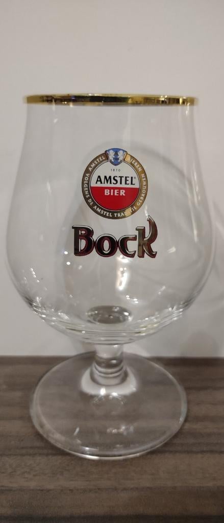Amstel bock Bierglazen 4 stuks, Ophalen of Verzenden, Nieuw, Glas of Glazen, Amstel