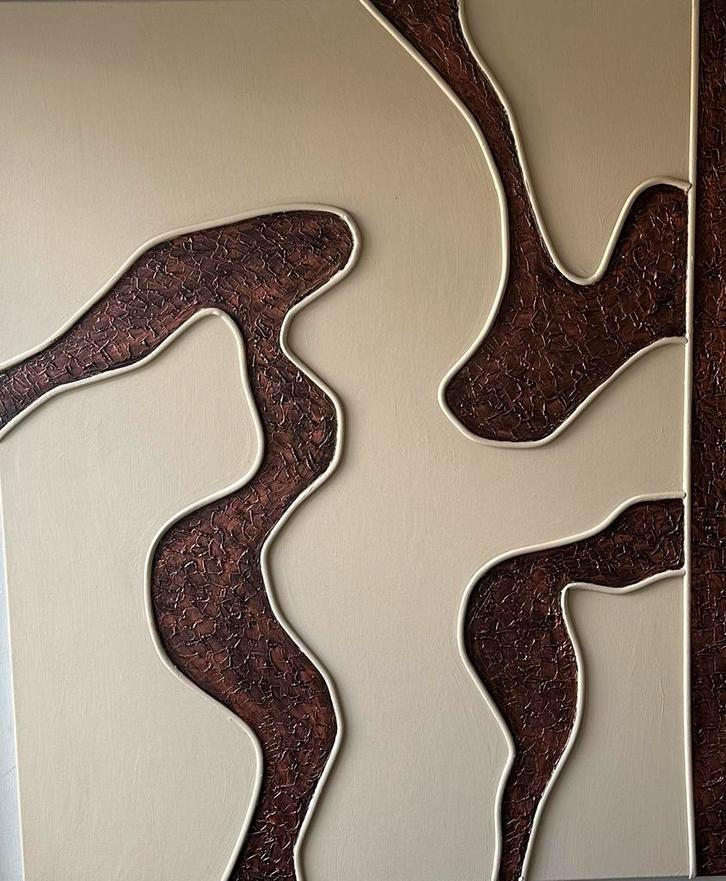 Valera- Abstract- Handgeschilderd- Uniek- XXL, Antiek en Kunst, Kunst | Schilderijen | Abstract, Ophalen of Verzenden