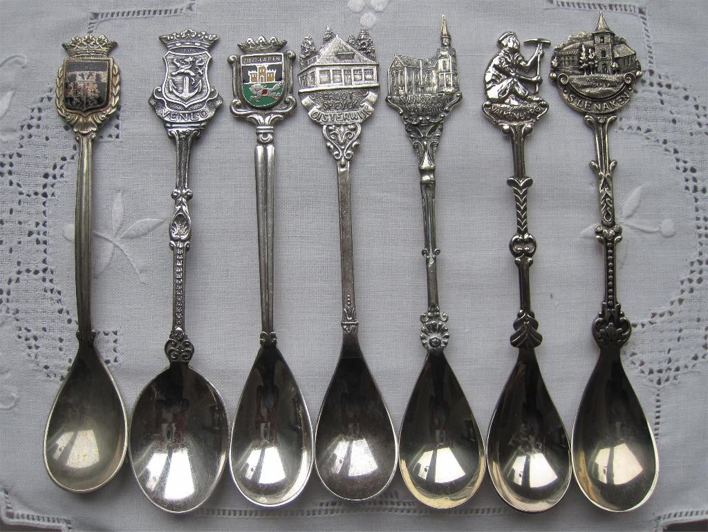 Lepeltjes, Den Bosch, Nunspeet, Venlo, Slenaken, Zuidlaren, Antiek en Kunst, Ophalen of Verzenden