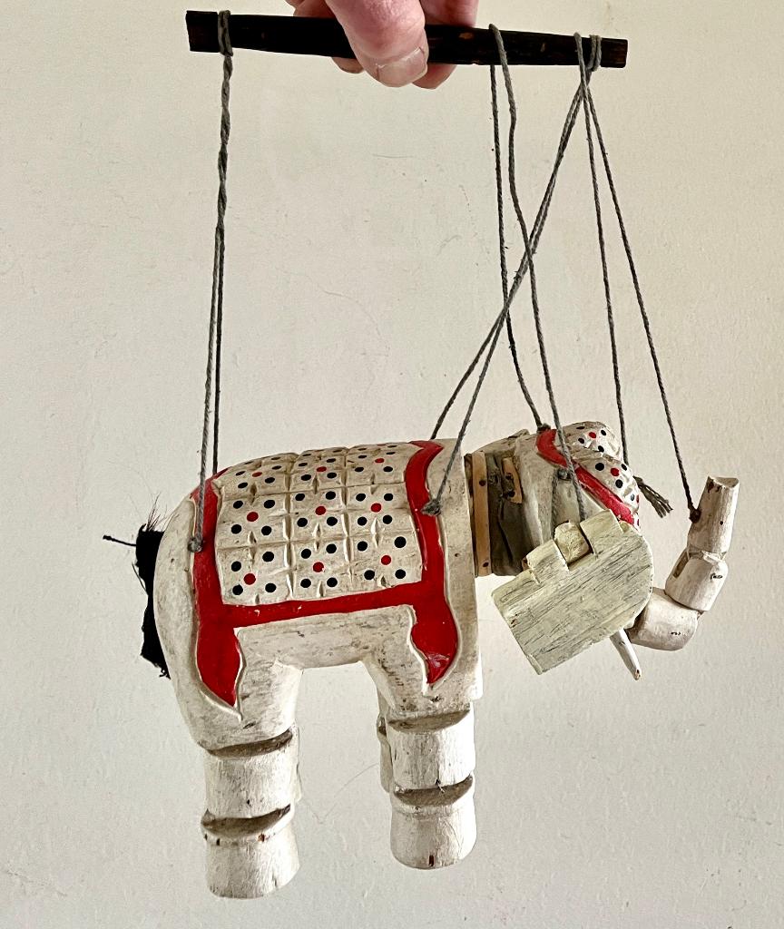 Marionet olifant, Ophalen of Verzenden