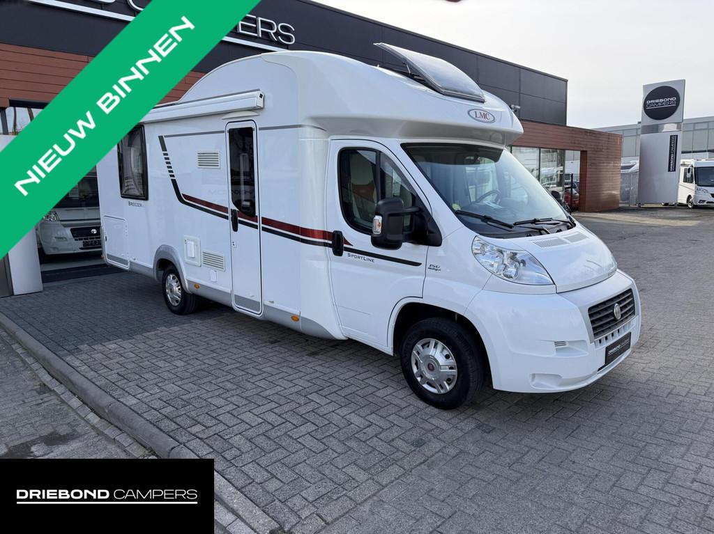 Lmc H737 Sportline Queensbed Hefbed Zonnepaneel Luifel Fiets, Caravans en Kamperen, Campers, Bedrijf, tot en met 4, Half-integraal