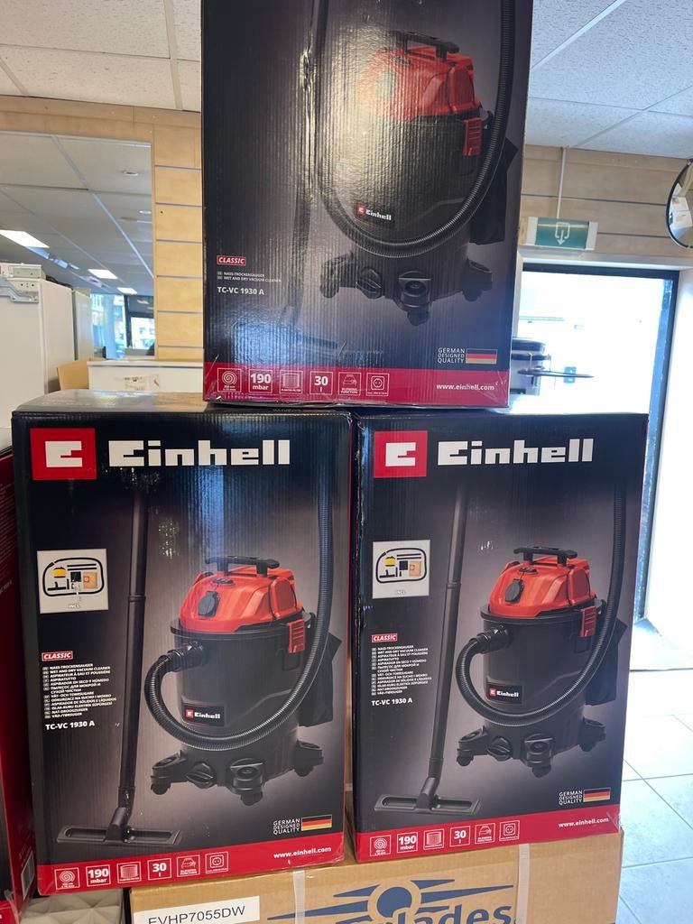 Einhell nat- en droogzuiger TC-VC 1930 A, Nieuw, Ophalen of Verzenden, Waterstofzuiger, Minder dan 1200 watt
