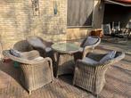 Tuinset compleet, Tuin en Terras, Ophalen, 4 zitplaatsen, Kunststof, Gebruikt