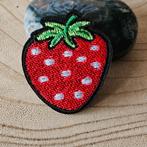 Strijk embleem Iron on Patch applicatie Aardbei