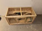 Konijnenkooi van hout, Dieren en Toebehoren, Minder dan 60 cm, Kooi, Nieuw, Ophalen of Verzenden