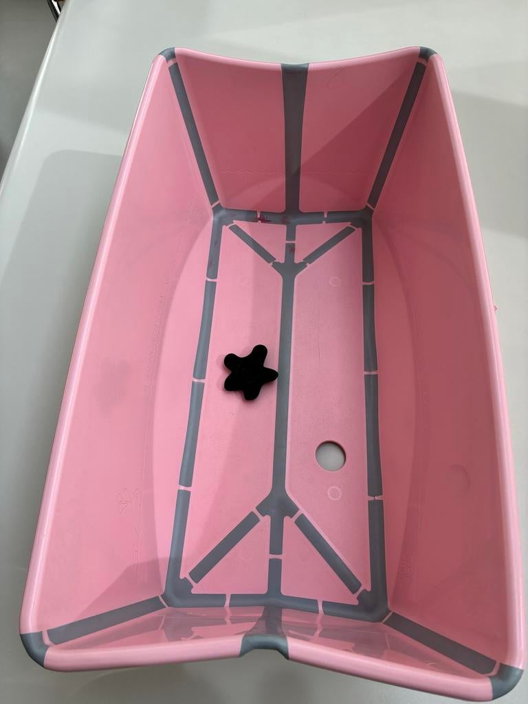 Stokke flexi bath roze opvouwbaar babybadje, Kinderen en Baby's, Badjes en Verzorging, Ophalen of Verzenden, Gebruikt, Badje, Overige merken