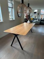 Mooie Studio Henk eettafel 240 x 90 cm (eetkamertafel) izgs., Eikenhout, 200 cm of meer, Zo goed als nieuw, Vijf personen of meer