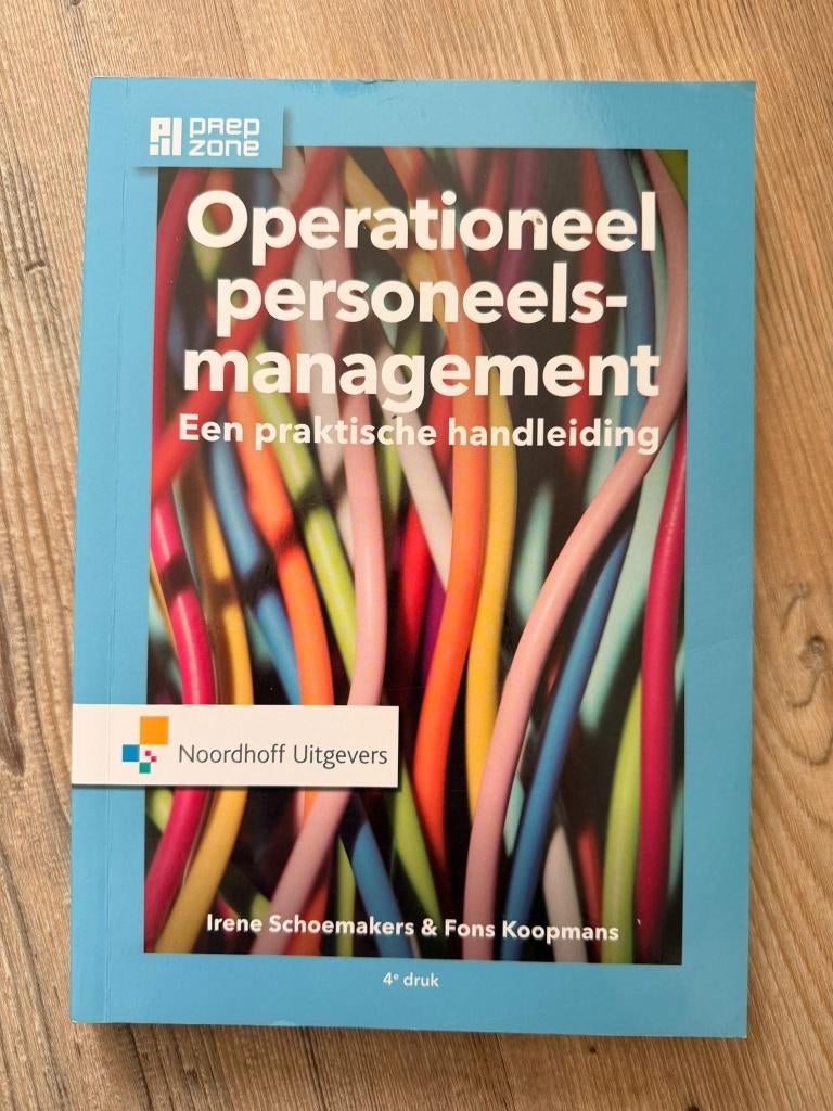 Operationeel personeelsmanagement, Boeken, Irene Schoemakers, Zo goed als nieuw, Beta, HBO