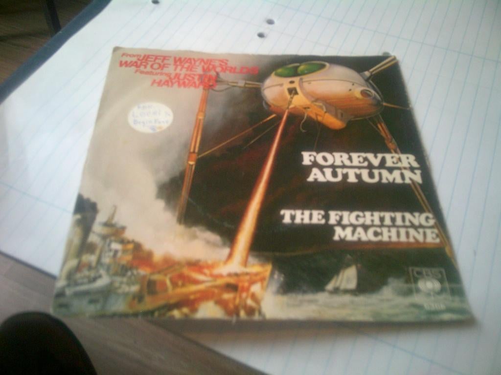 JEF WAYN ' S FEAT JUSTIN HAYWARD FOREVER AUTUMN - THE FIGHTI, 7 inch, Ophalen of Verzenden, Levenslied of Smartlap, 1970 - 1979