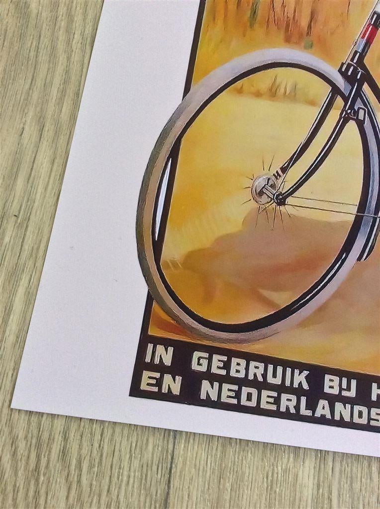 FONGERS fiets reclame Knil Kunst Poster Print, Ophalen of Verzenden, Nieuw, A1 t/m A3, Film en Tv