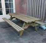 Picknicktafel, Ophalen, Gebruikt, Rechthoekig, Hout