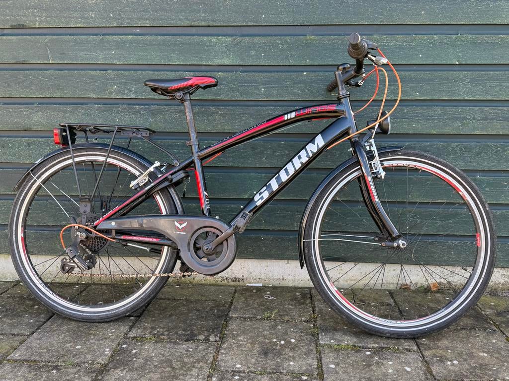 Storm jongensfiets 24 inch, Ophalen, Gebruikt, 24 inch, Handrem