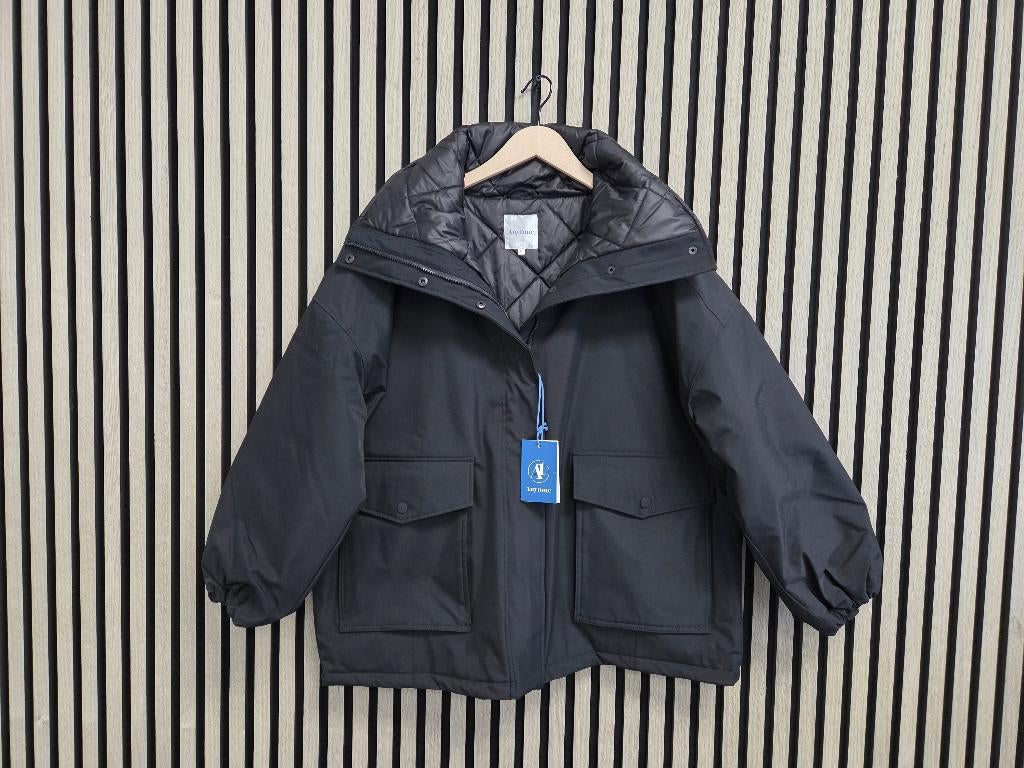 ANYTIME Short Parka - Stijlvolle Jas / maat 50, Verzenden, Zwart, Maat 46/48 (XL) of groter, Anytime