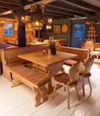 Oostenrijkse eethoek | Alpen Stube set | Vintage hoekbank, Ophalen