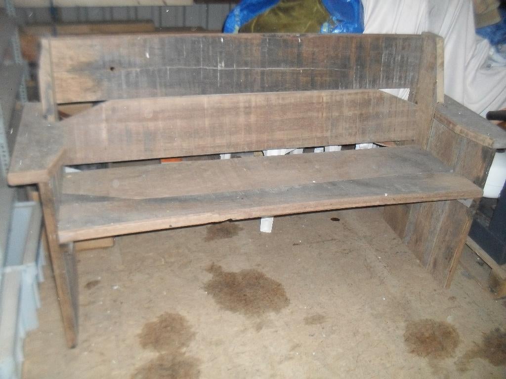 Zware Azobe tuinbank, Ophalen, Gebruikt, Hout